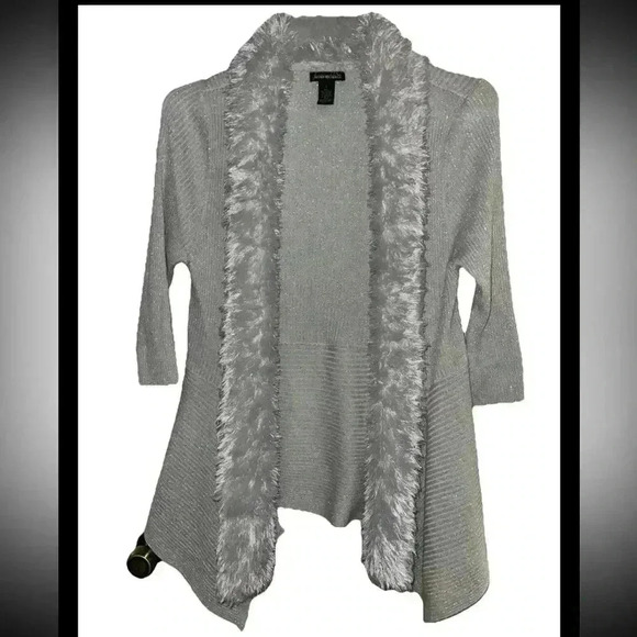 Lauren Mitchell Grey sparkling sweater - Picture 1 of 5